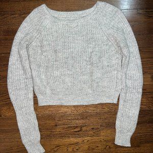 SHEIN Gray Cropped Sweater
